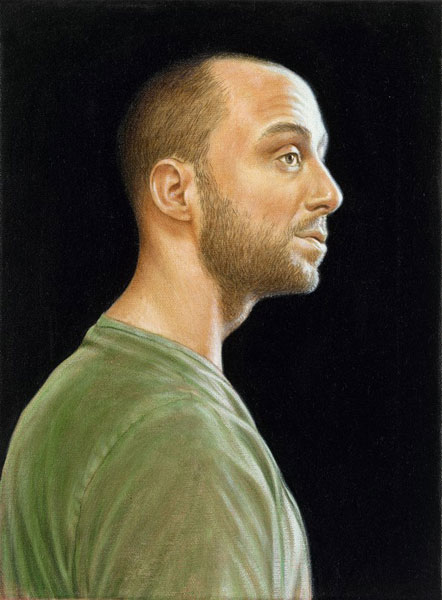 LEIF BORGES: Dr. Kossack, Ei-Tempera und Öl auf Leinwand, 40 x 30 cm, 2016