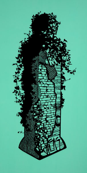 Annette Schröter: Rosengarten 33, Öl auf Leinwand, 180 x 200 cm, 2000