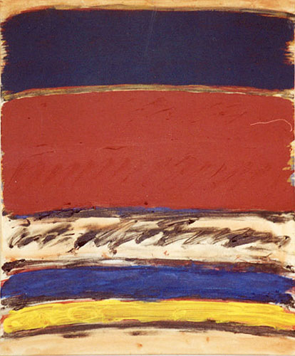 Winfred Gaul: "PAINTERS DIARY", 1997, Acryl auf Leinwand, 60 x 50 cm