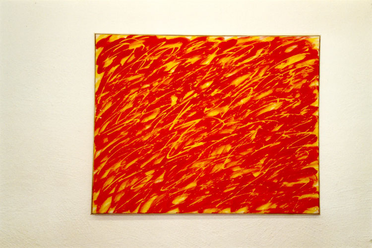 Winfred Gaul: "C.M. IN BIG SUR", 1989, Acryl auf Leinwand, 70 x 80 cm,