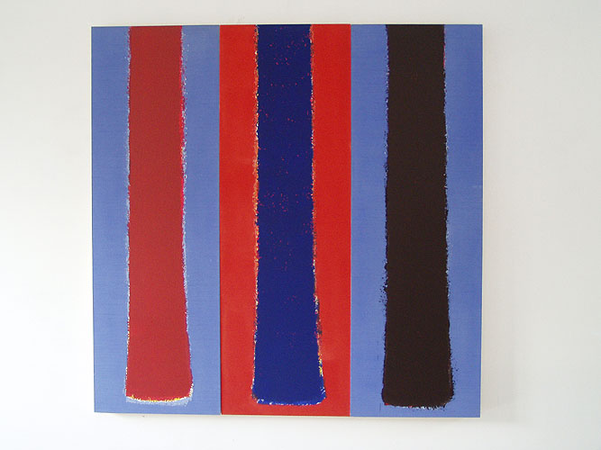 Winfred Gaul: "Hotel Regina"  1981  Acryl auf Leinwand 180 x 60 cm
