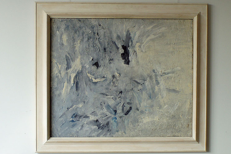 Winfred Gaul: "o.T. 1956" Dispersion/Hartfaser 65,5 x 78,5 cm
